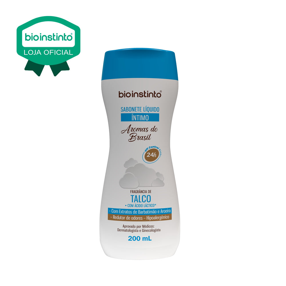 SABONETE LIQUIDO INTIMO AROMAS DO BRASIL TALCO 200ML - BIO INSTINTO