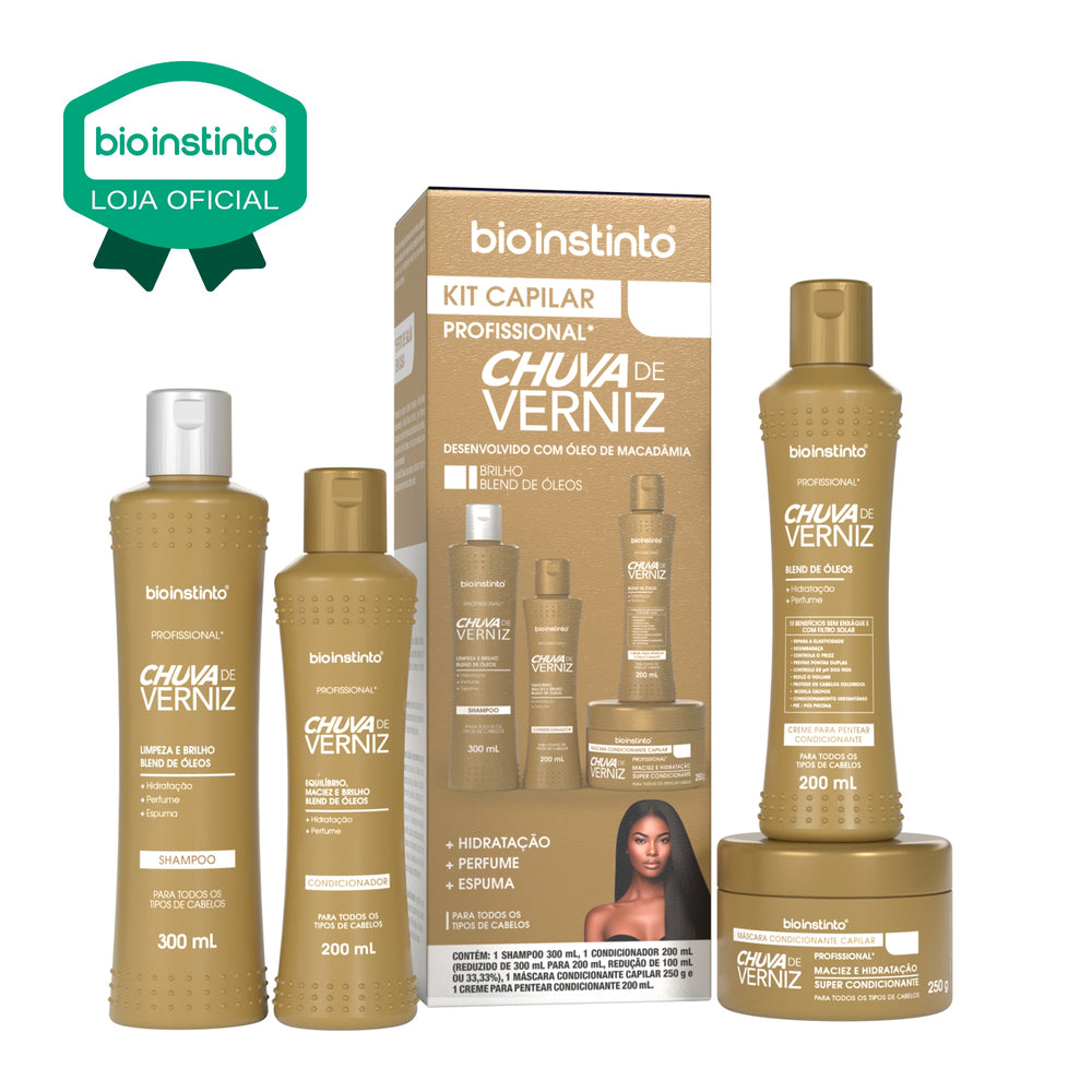 KIT CAPILAR CHUVA DE VERNIZ 4 ITENS - BIO INSTINTO