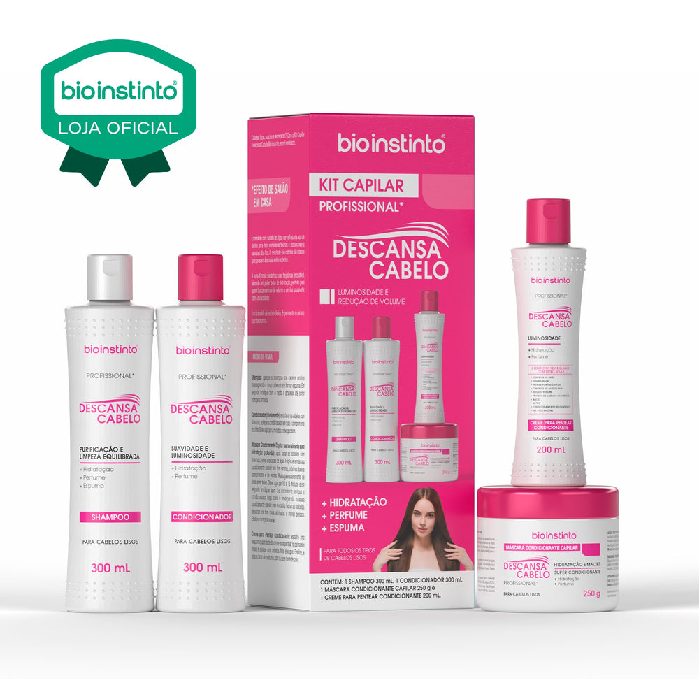 KIT CAPILAR DESCANSA CABELO 4 ITENS - BIO INSTINTO