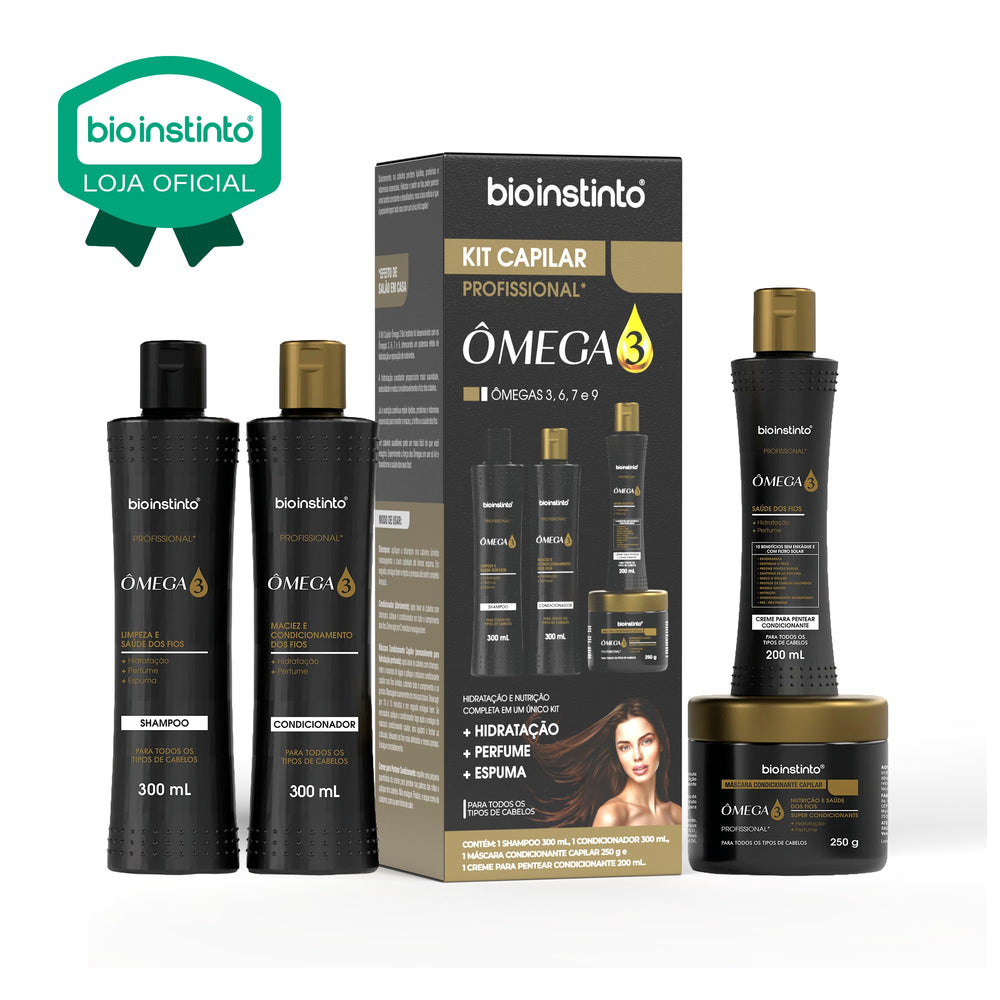KIT CAPILAR OMEGA 3 4 ITENS - BIO INSTINTO