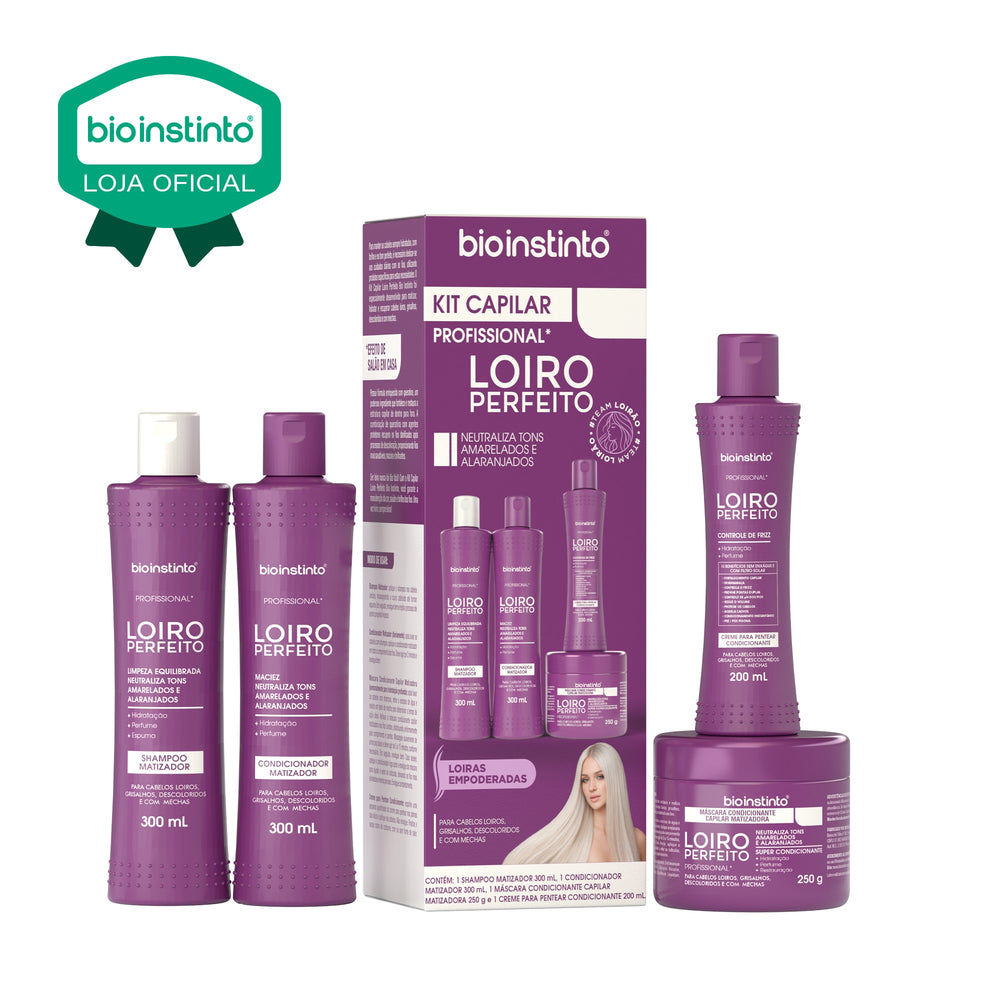 KIT CAPILAR LOIRO PERFEITO 4 ITENS - BIO INSTINTO