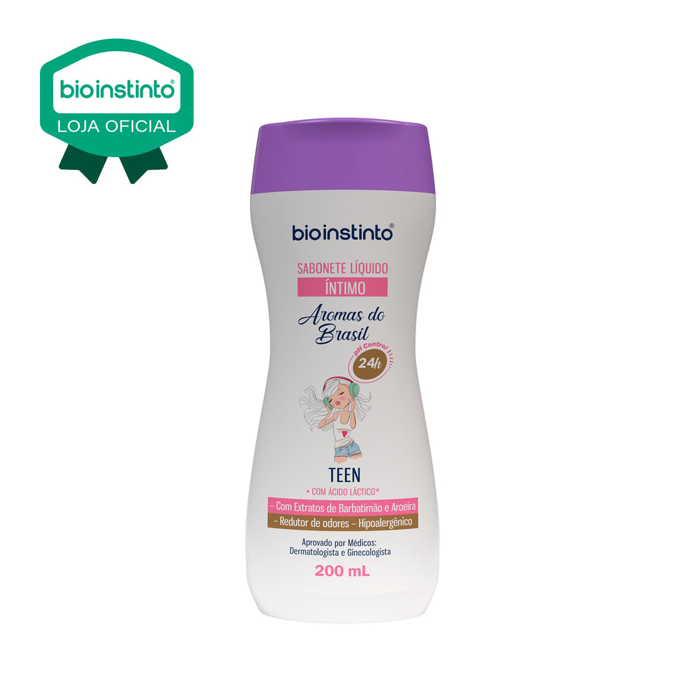 SABONETE LIQUIDO INTIMO AROMAS DO BRASIL TEEN 200ML - BIO INSTINTO