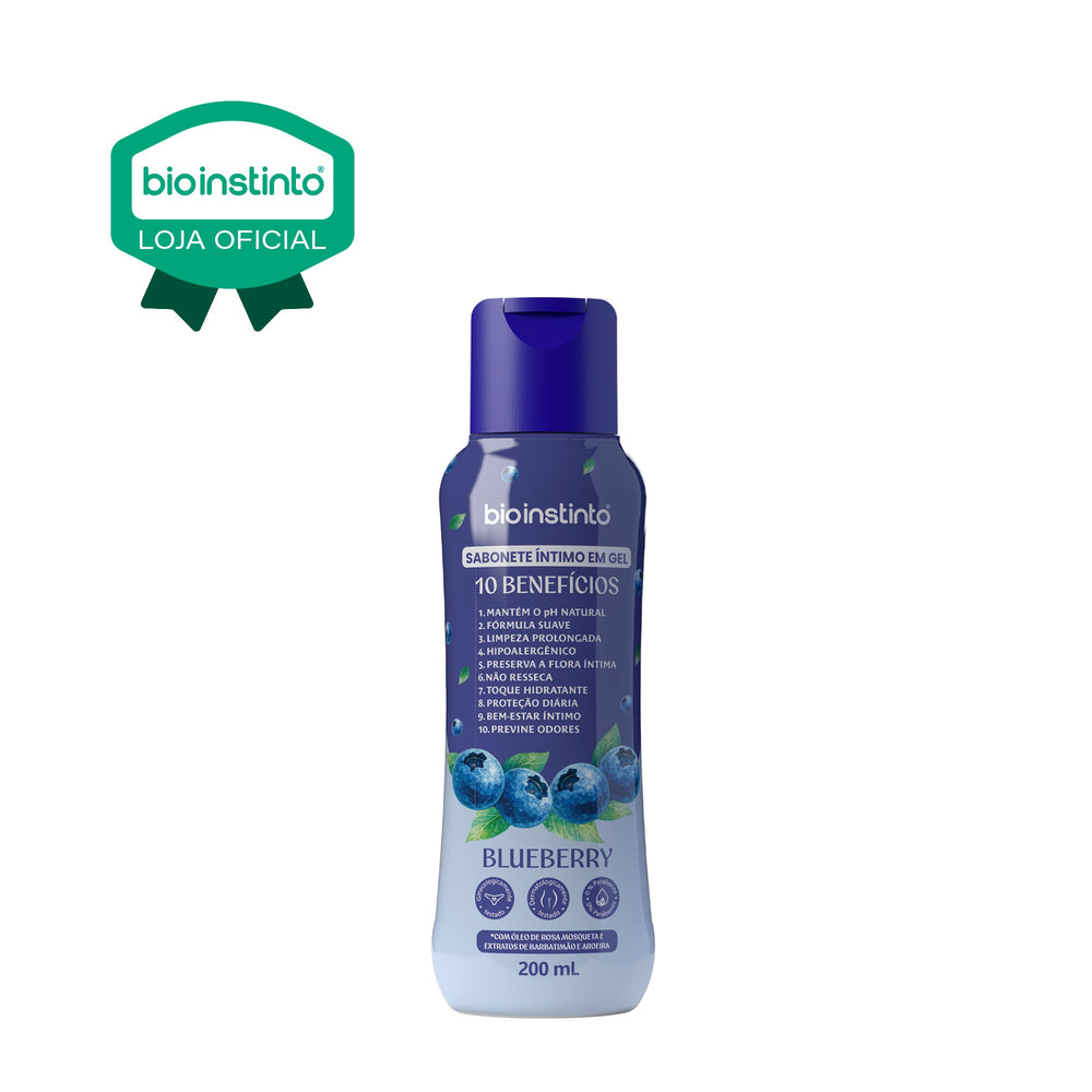 SABONETE INTIMO EM GEL 10 BENEFICIOS BLUEBERRY 200ML - BIO INSTINTO