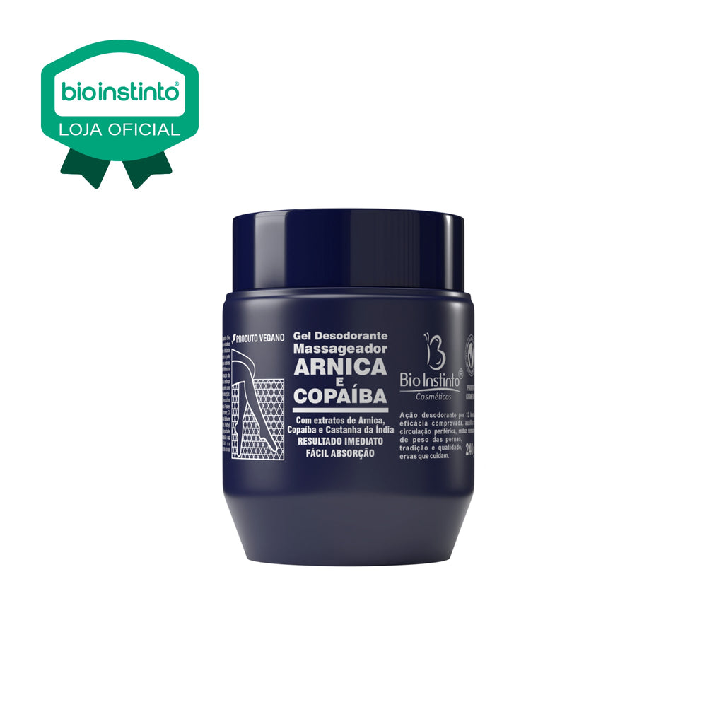 GEL DESODORANTE MASSAGEADOR ARNICA E COPAIBA 240G - BIO INSTINTO