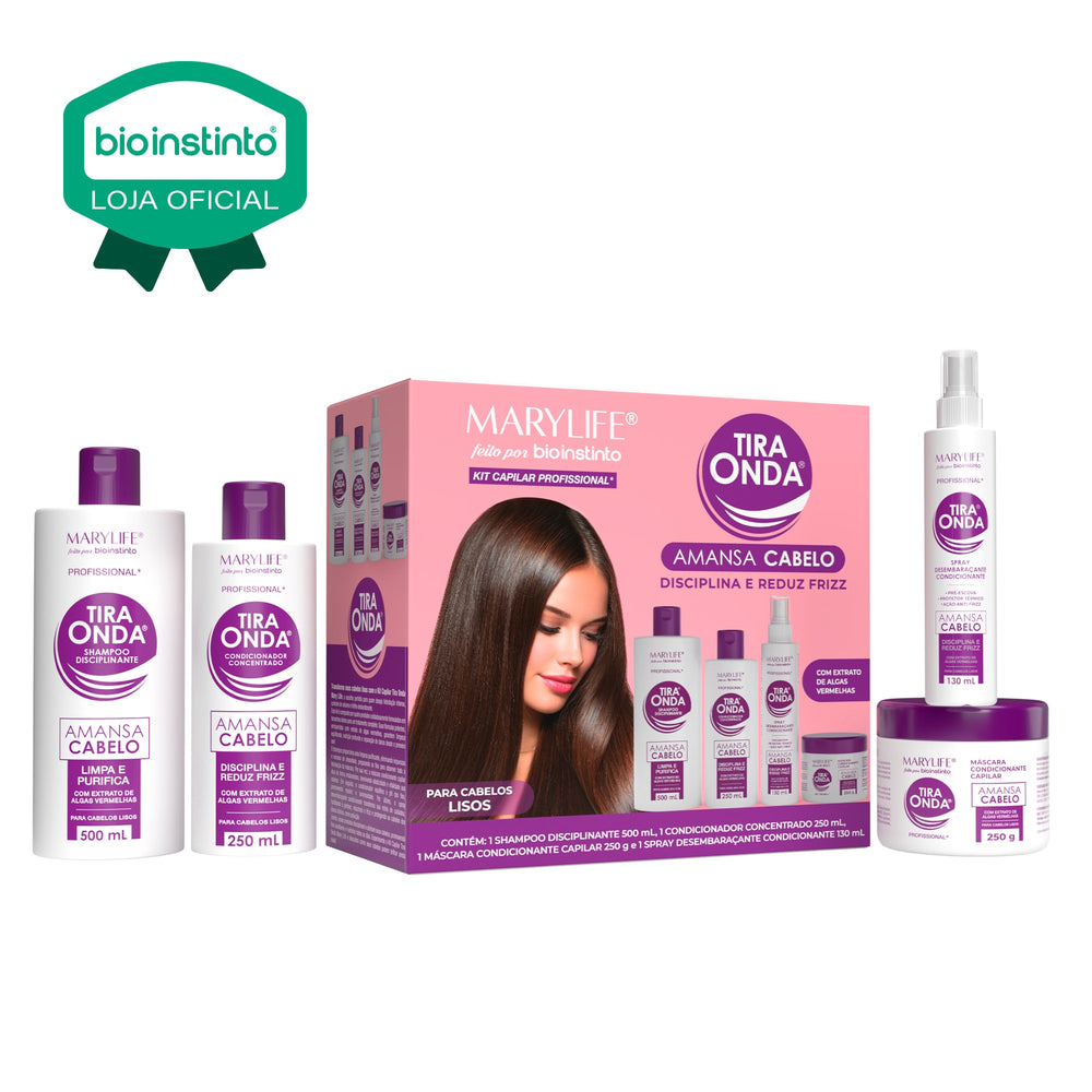 KIT CAPILAR DISCIPLINANTE TIRA ONDA 4 ITENS - MARY LIFE