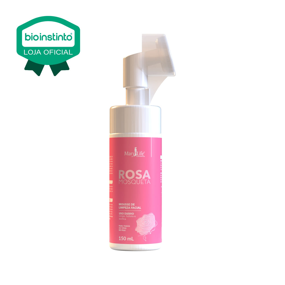 MOUSSE DE LIMPEZA FACIAL ROSA MOSQUETA 150ML - MARY LIFE