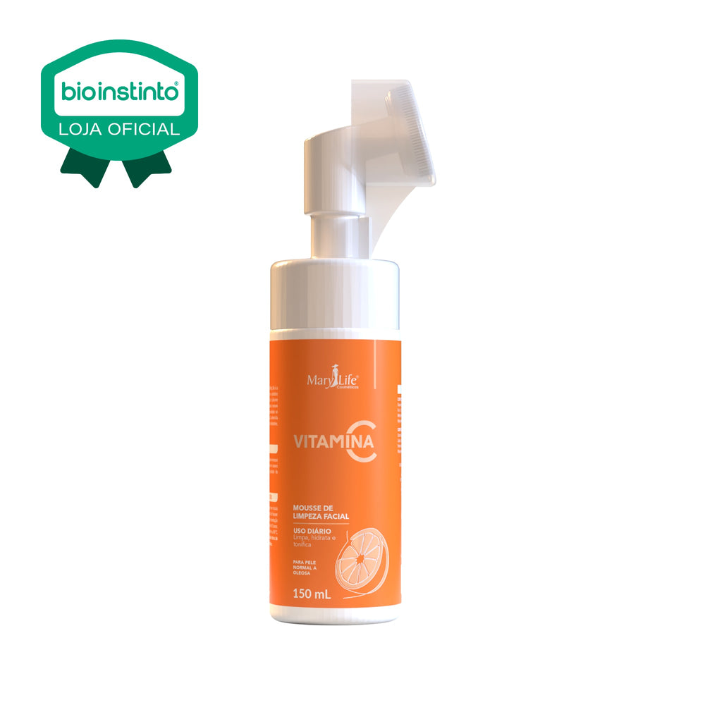 MOUSSE DE LIMPEZA FACIAL VITAMINA C 150ML - MARY LIFE