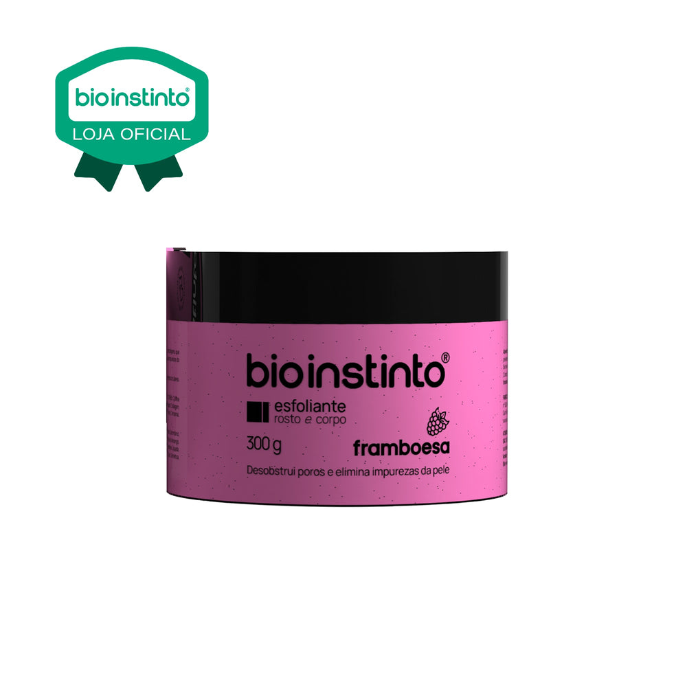 ESFOLIANTE ROSTO E CORPO FRAMBOESA 300G - BIO INSTINTO