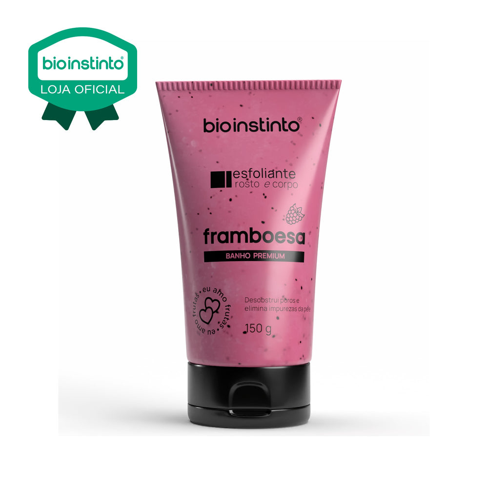ESFOLIANTE ROSTO E CORPO FRAMBOESA 150G - BIO INSTINTO