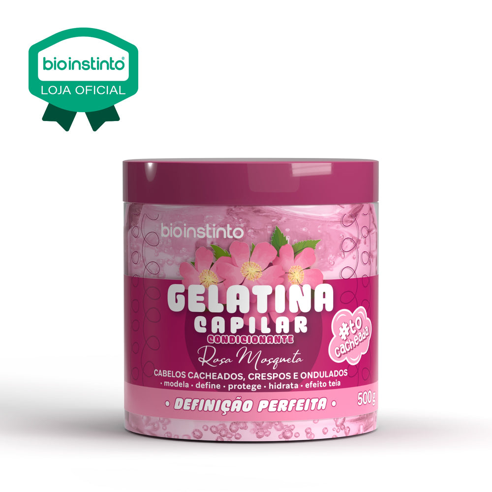 GELATINA CONDICIONANTE CAPILAR ROSA MOSQUETA 500G - BIO INSTINTO