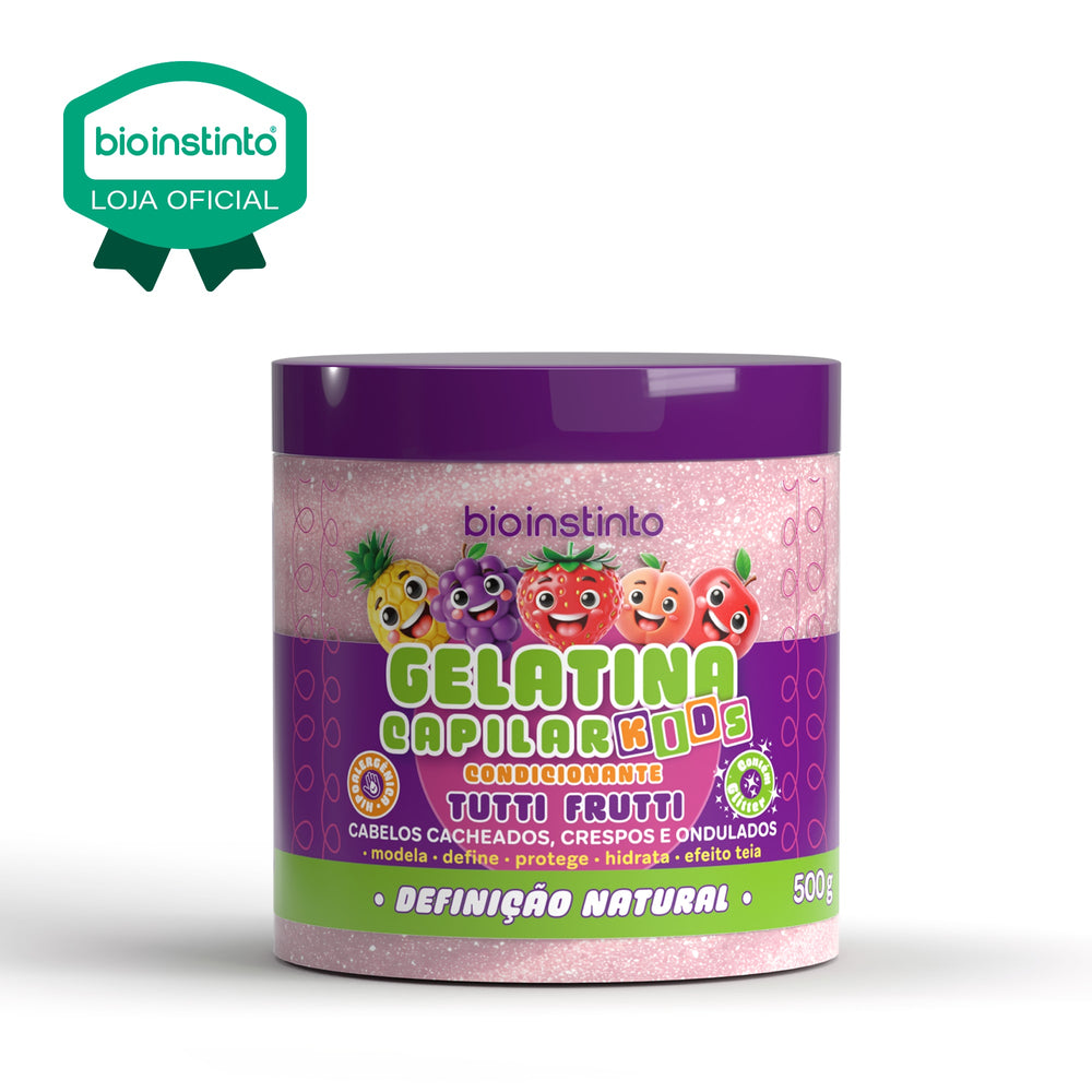 GELATINA CONDICIONANTE CAPILAR TUTTI FRUTTI 500G - BIO INSTINTO KIDS