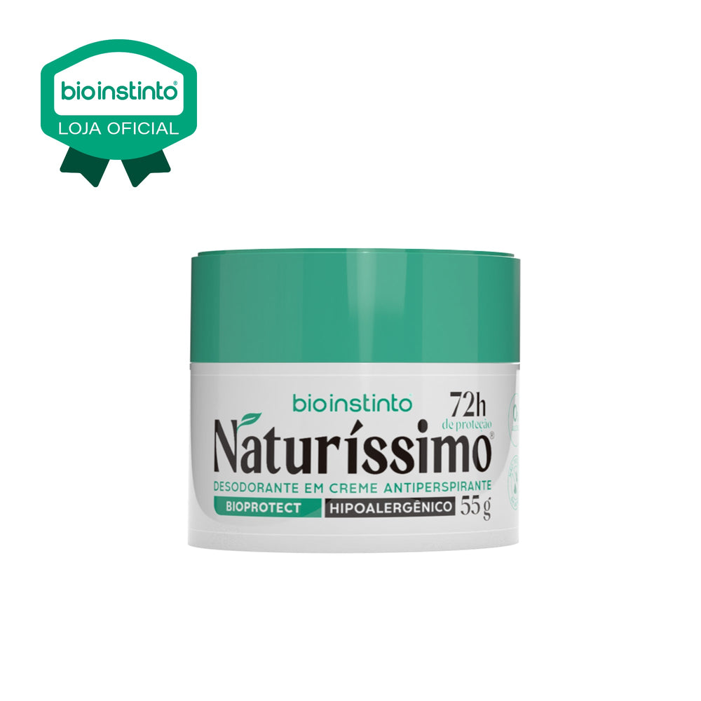 DESODORANTE CREME ANTIPERSPIRANTE NATURISSIMO BIOPROTECT 72 HORAS 55G - BIO INSTINTO