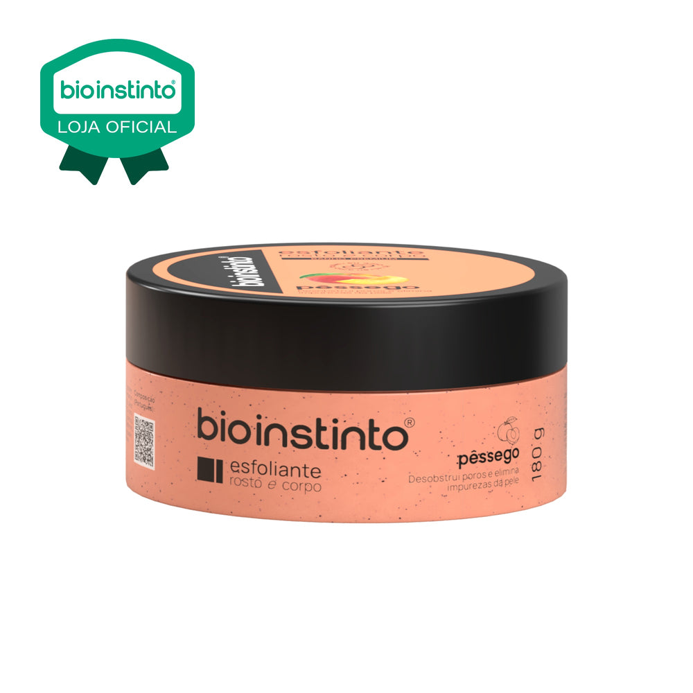 ESFOLIANTE ROSTO E CORPO PESSEGO 180G - BIO INSTINTO