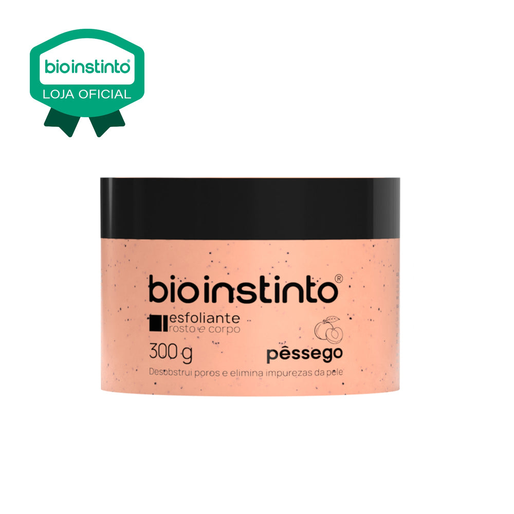 ESFOLIANTE ROSTO E CORPO PESSEGO 300G - BIO INSTINTO