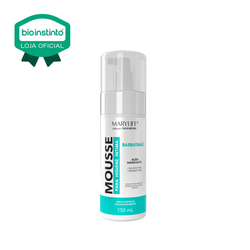 MOUSSE PARA HIGIENE INTIMA BARBATIMAO 150ML - MARY LIFE
