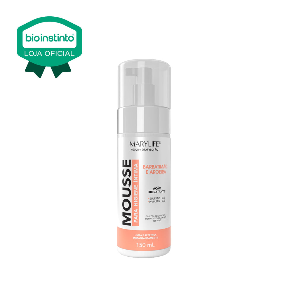MOUSSE PARA HIGIENE INTIMA BARBATIMAO E AROEIRA 150ML - MARY LIFE