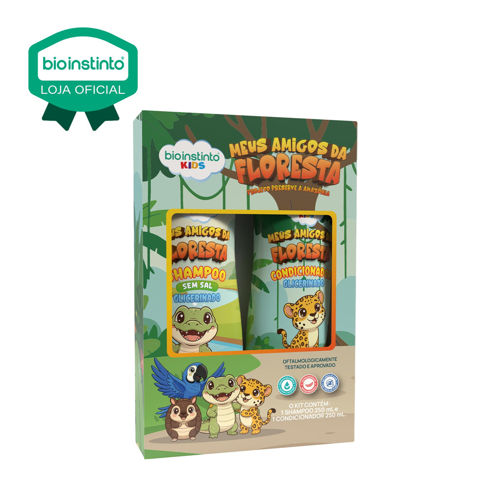 KIT CAPILAR MEUS AMIGOS DA FLORESTA 2 ITENS - BIO INSTINTO KIDS