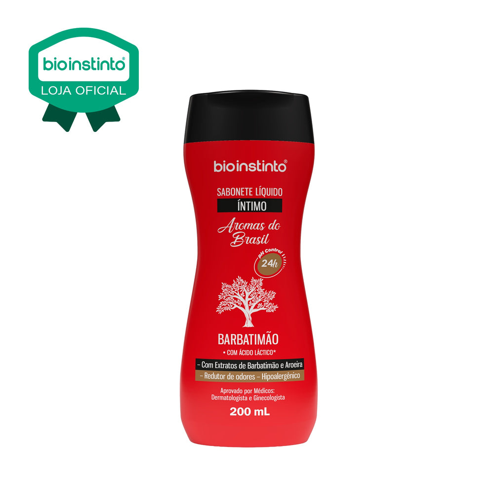 SABONETE LIQUIDO INTIMO AROMAS DO BRASIL BARBATIMAO 200ML - BIO INSTINTO