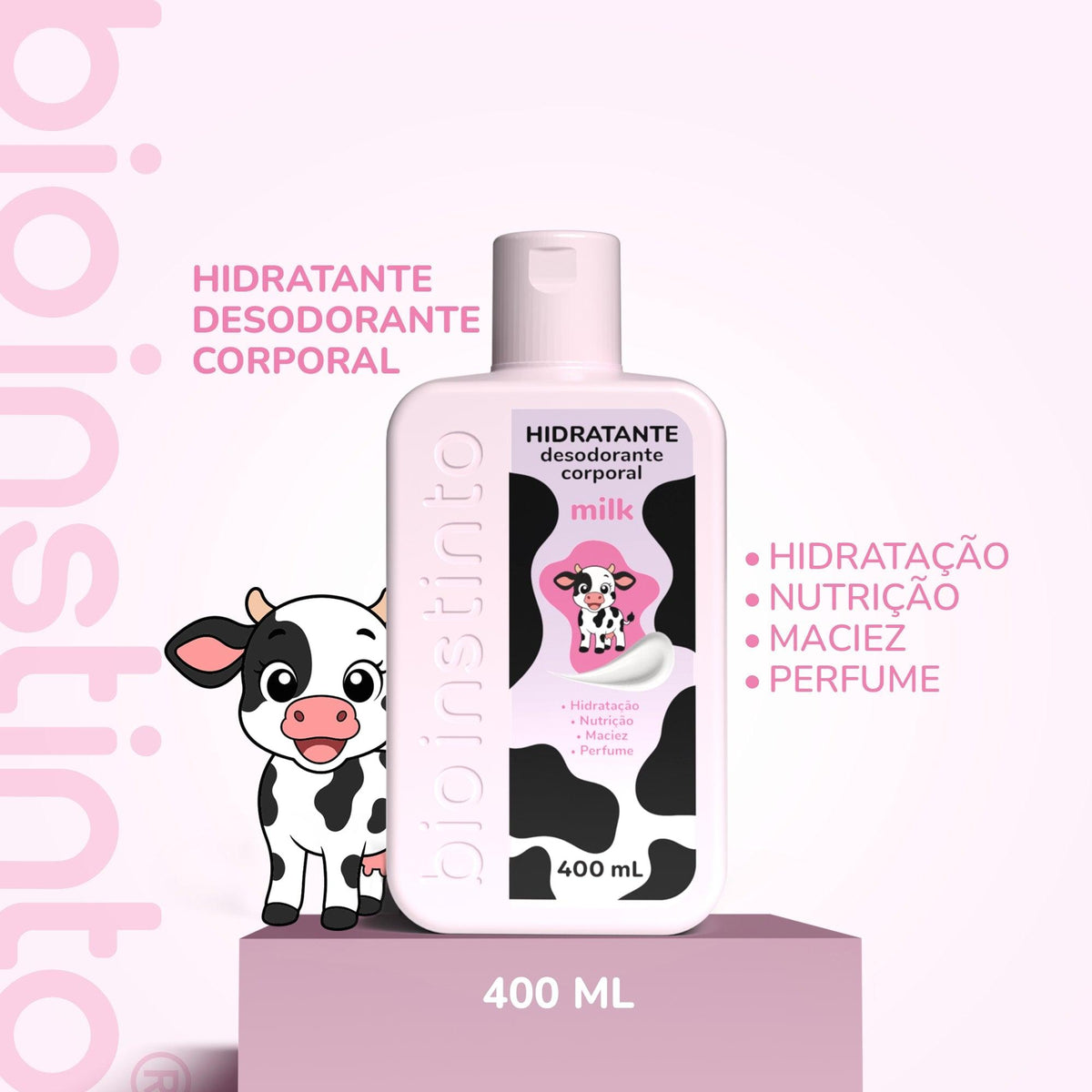 HIDRATANTE DESODORANTE CORPORAL MILK 400ML - BIO INSTINTO