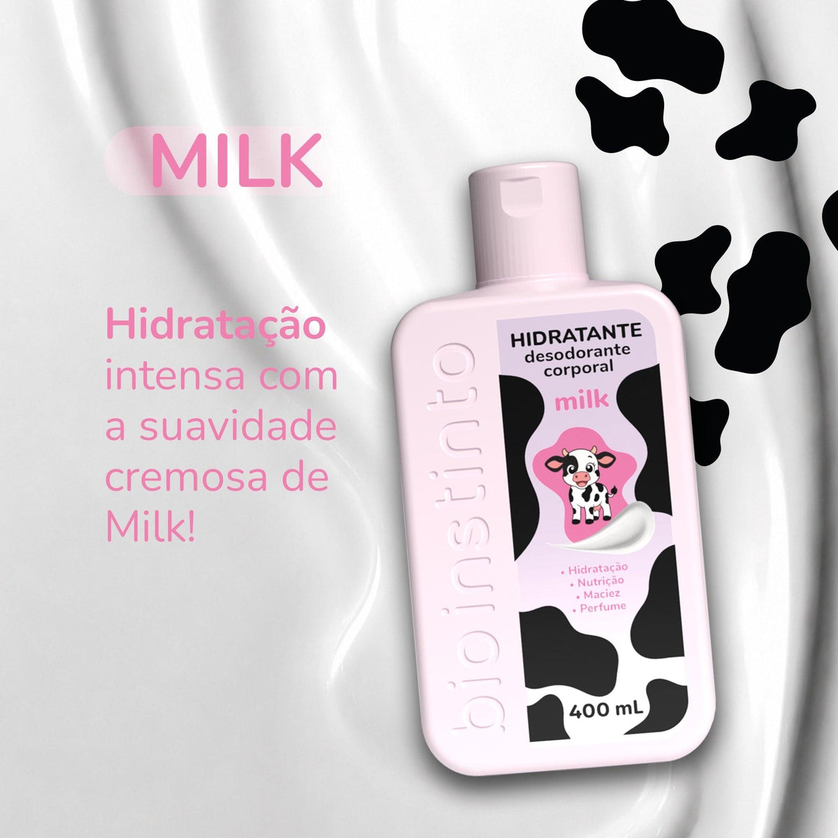 HIDRATANTE DESODORANTE CORPORAL MILK 400ML - BIO INSTINTO