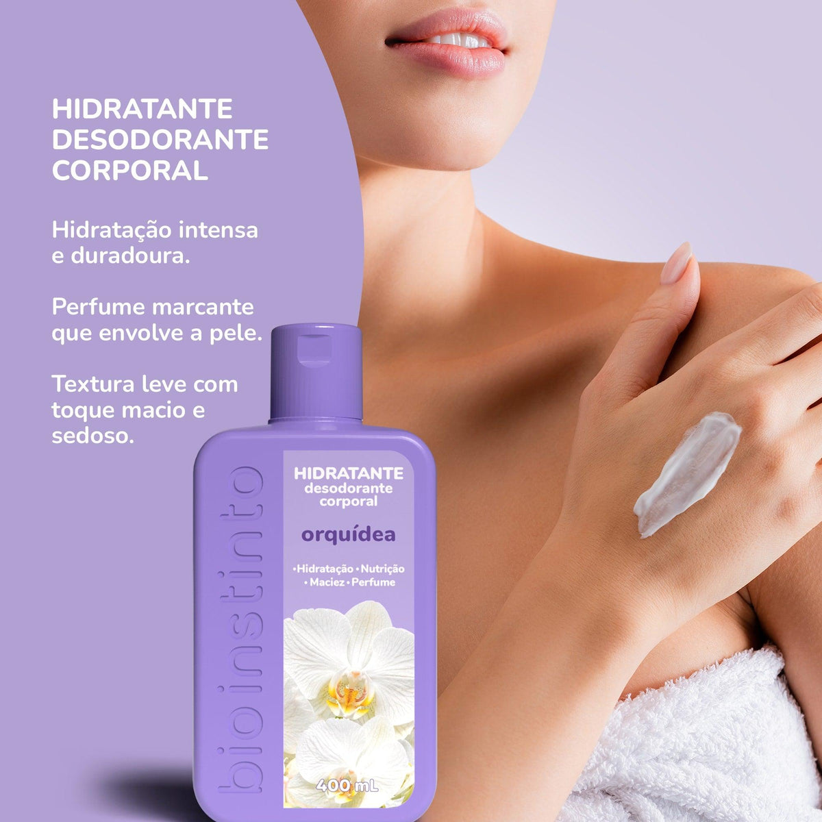 HIDRATANTE DESODORANTE CORPORAL ORQUIDEA 400ML - BIO INSTINTO