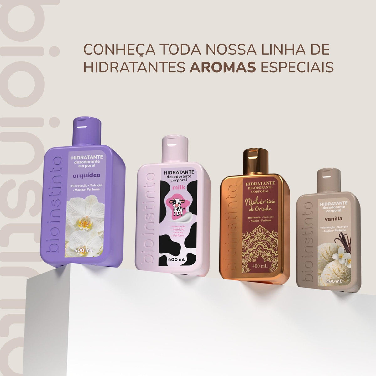 HIDRATANTE DESODORANTE CORPORAL VANILLA 400ML - BIO INSTINTO