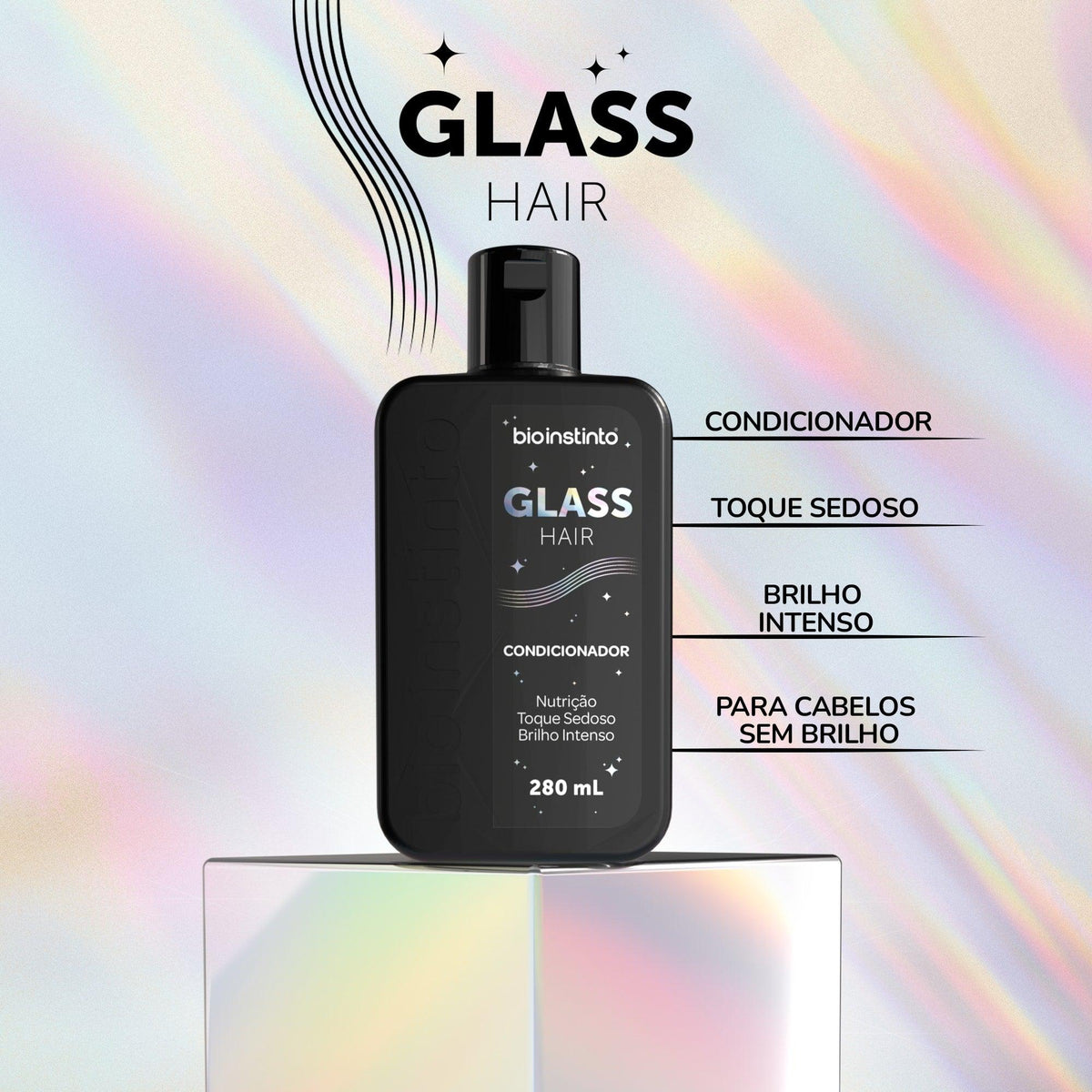 Condicionador Glass Hair 280ml Bio Instinto - foto 2