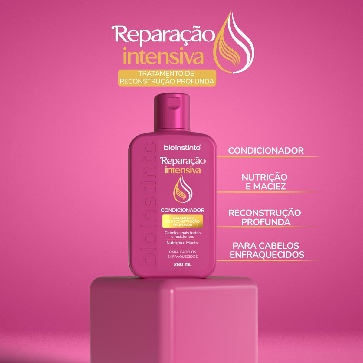 Condicionador Reparação Intensiva 280ml Bio Instinto - foto 2
