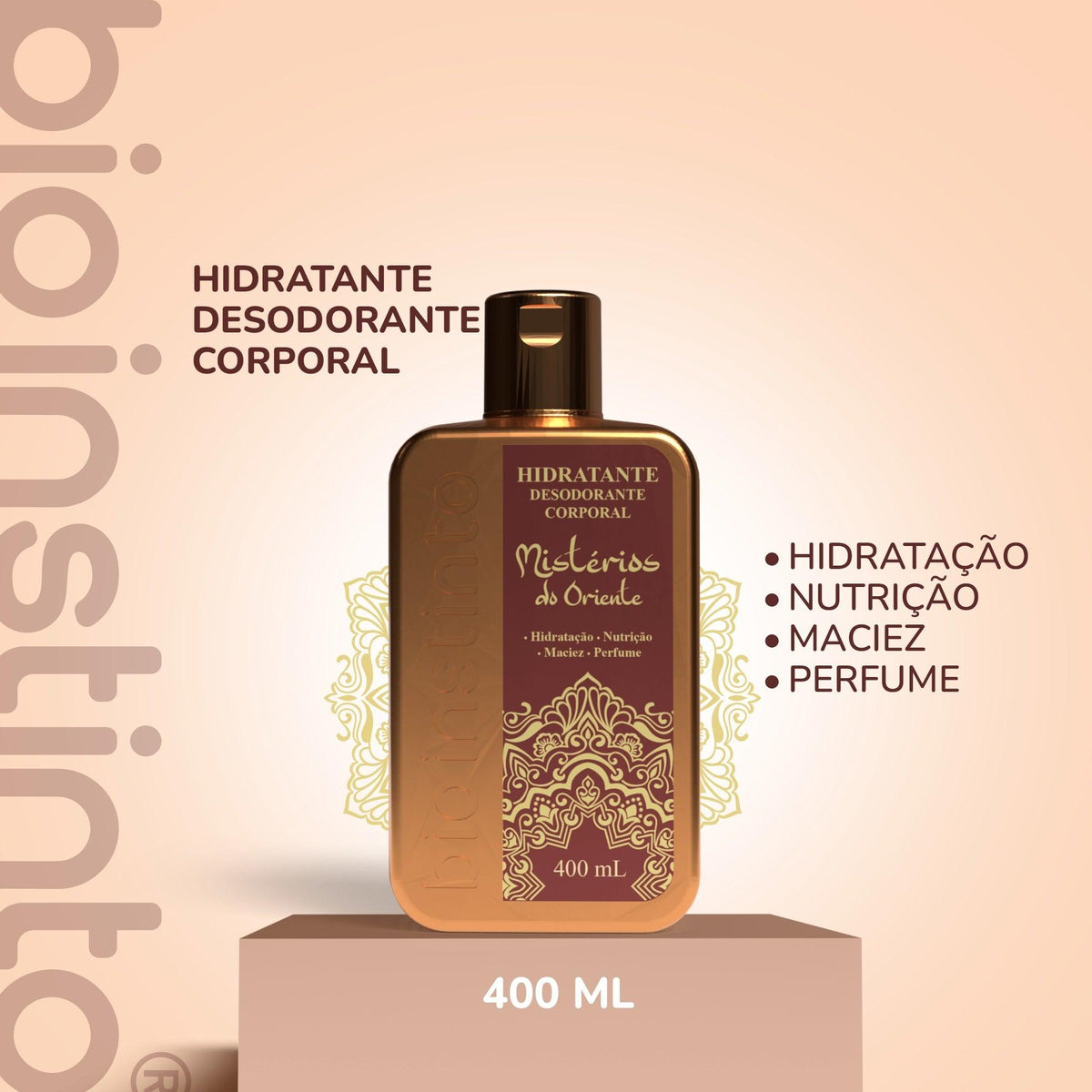 HIDRATANTE DESODORANTE CORPORAL MISTERIOS DO ORIENTE 400ML - BIO INSTINTO