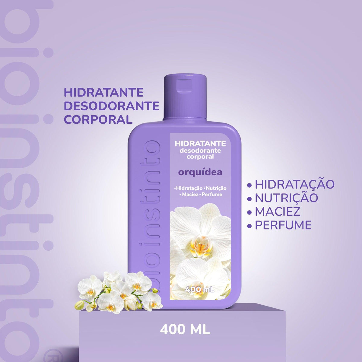 HIDRATANTE DESODORANTE CORPORAL ORQUIDEA 400ML - BIO INSTINTO