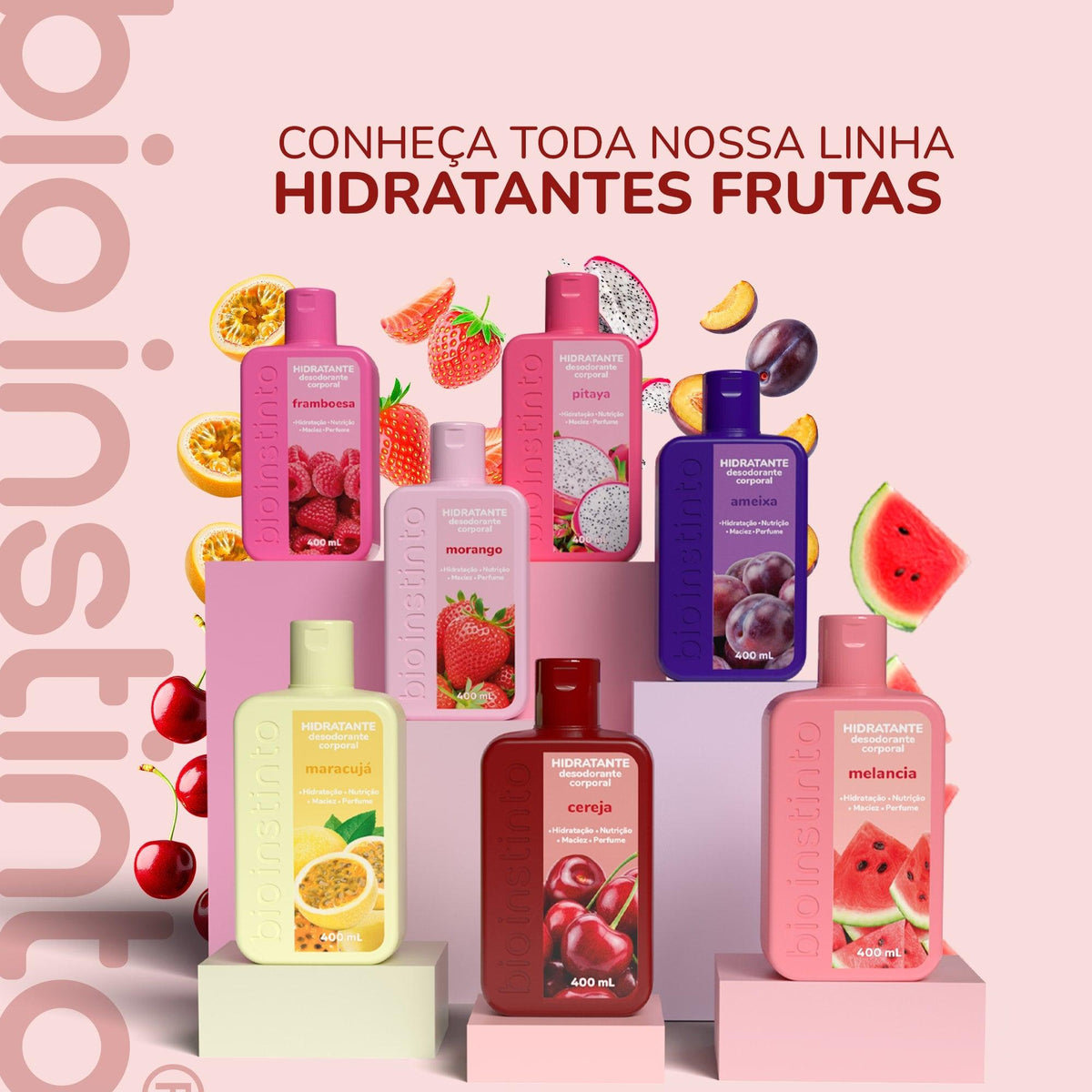 HIDRATANTE DESODORANTE CORPORAL CEREJA 400ML - BIO INSTINTO
