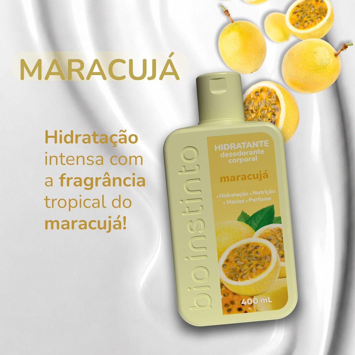 HIDRATANTE DESODORANTE CORPORAL MARACUJA 400ML - BIO INSTINTO