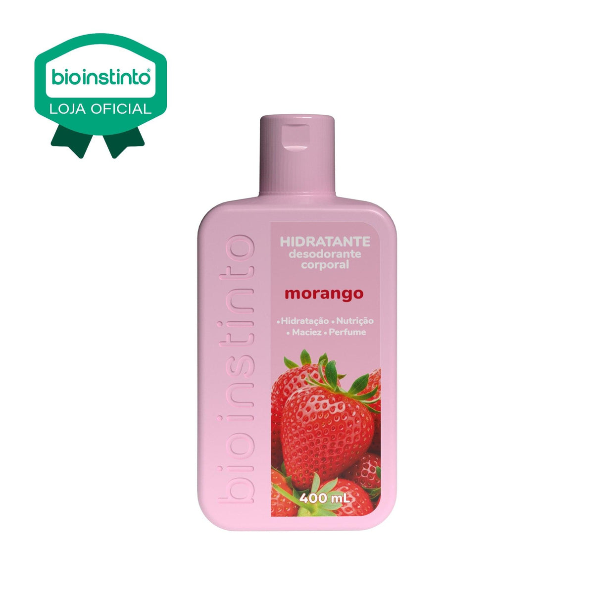 HIDRATANTE DESODORANTE CORPORAL MORANGO 400ML - BIO INSTINTO