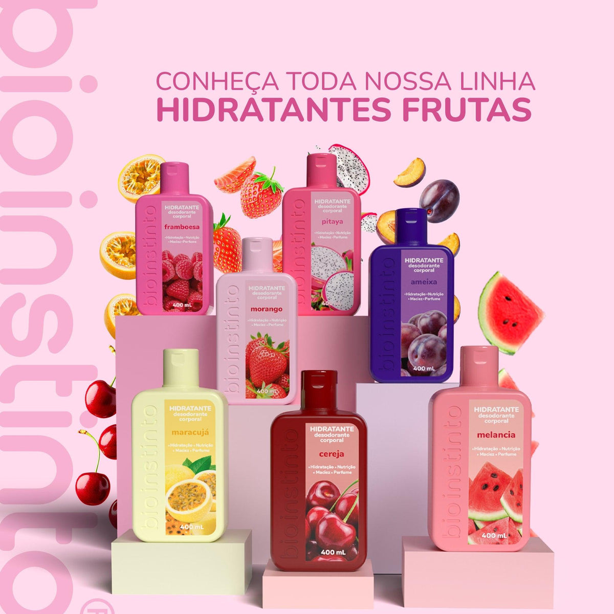 HIDRATANTE DESODORANTE CORPORAL FRAMBOESA 400ML - BIO INSTINTO