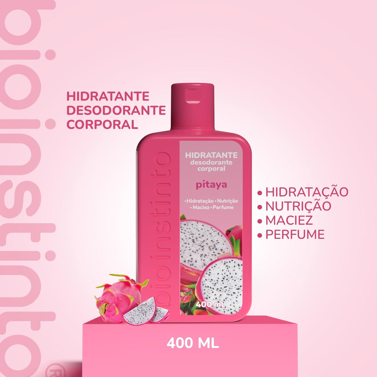 HIDRATANTE DESODORANTE CORPORAL PITAYA 400ML - BIO INSTINTO