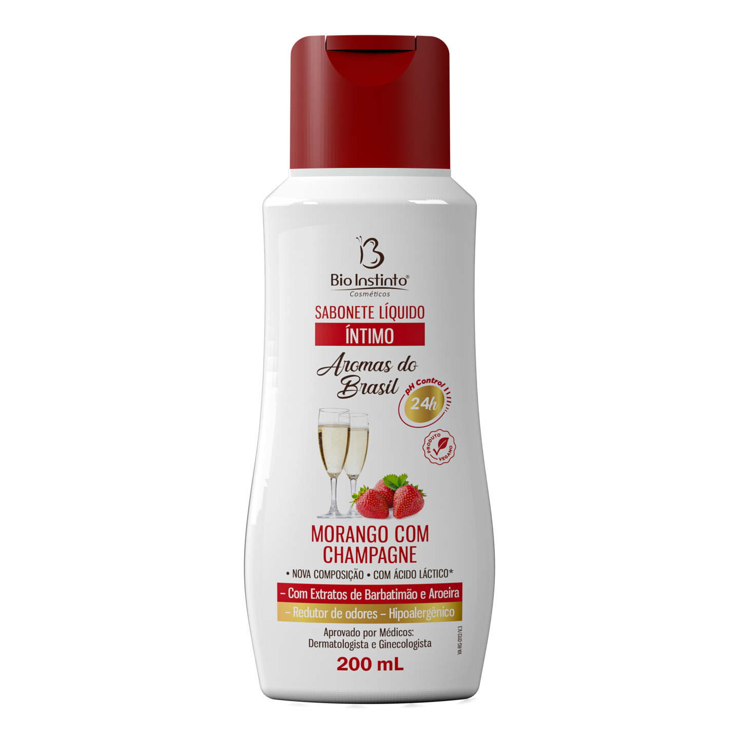 Sabonete Íntimo - Morango com Champagne - 200mL