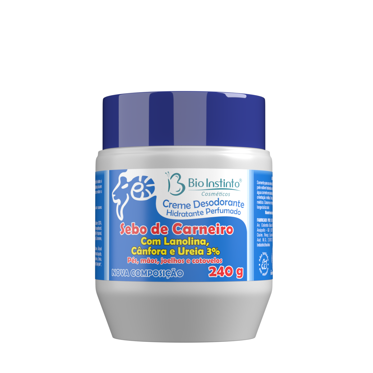 Sebo de Carneiro com Lanolina - Pote - 240g