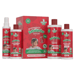 Kit Cabelo e Corpo Bebelinho Morango Bio Instinto Kids